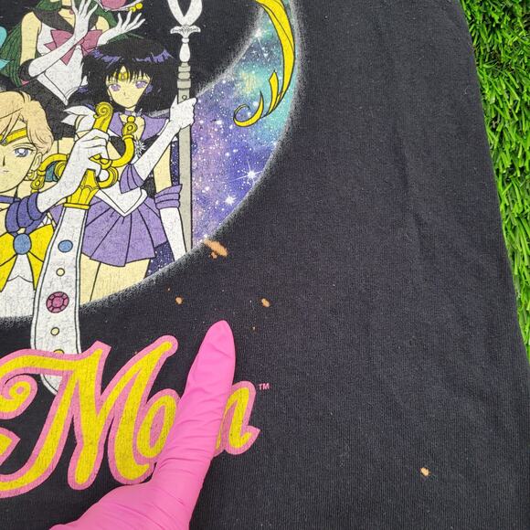 Sailor-Moon Shirt Womens Small 17x24 Manga-Series Black - Picture 2 of 12